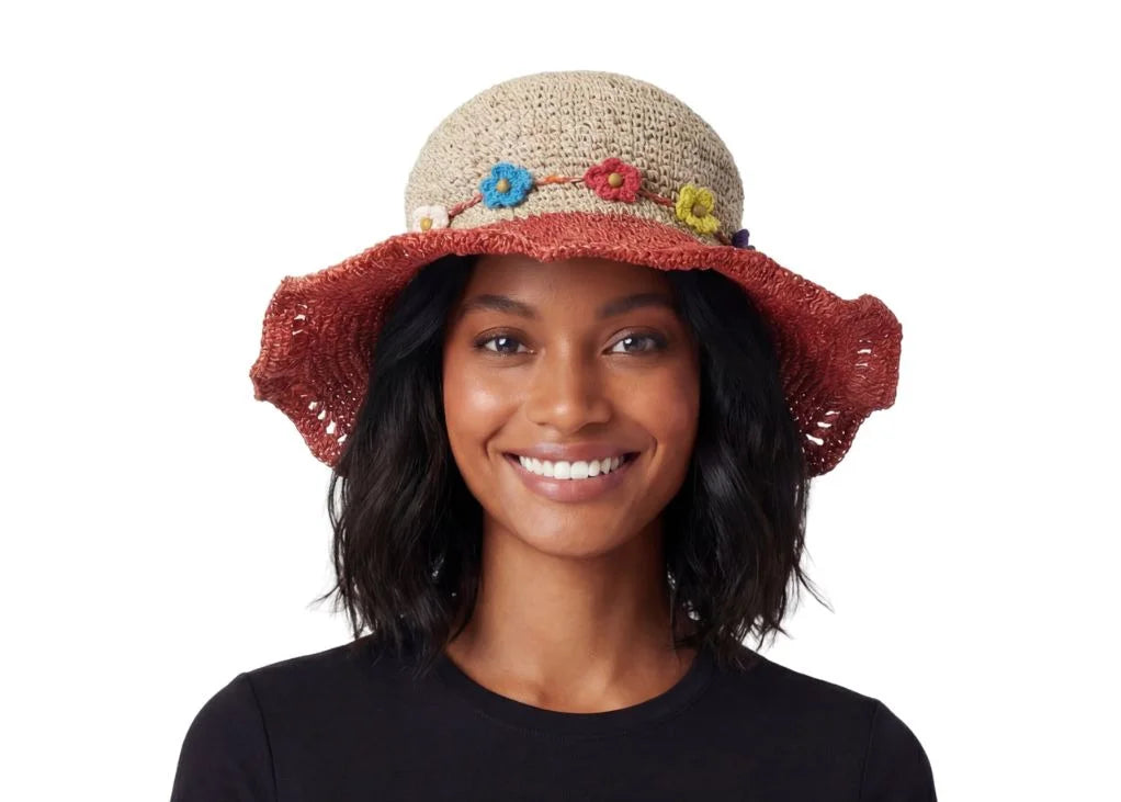 Hemp Cotton Festival Hat - Red