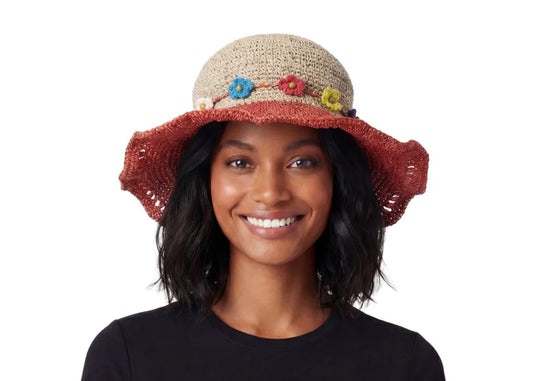 Hemp Cotton Festival Hat - Red