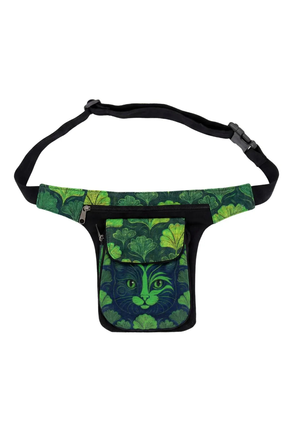 Cosmic Cat Hip Pack - Green