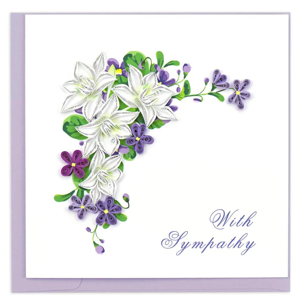 Quilling Cards Vietnam - Flower Sympathy