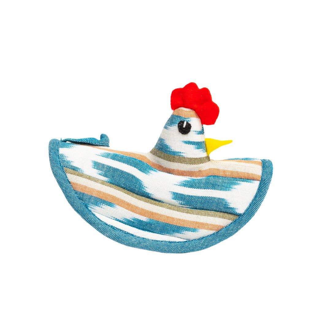 Chicken Pot Holder: Azure