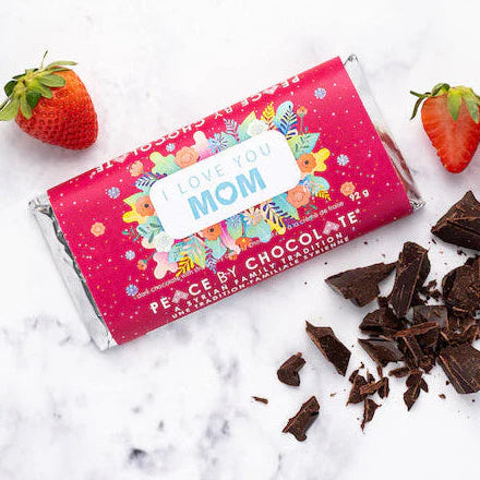 I Love You Mom Dark with Strawberry Cream Bar