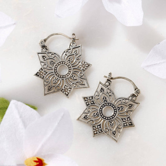 Floral Jali Earrings