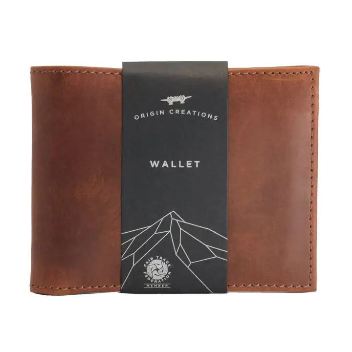 BIFOLD Leather Wallet  Saddle Brown  /  Fair Trade Artisan: Saddle Brown