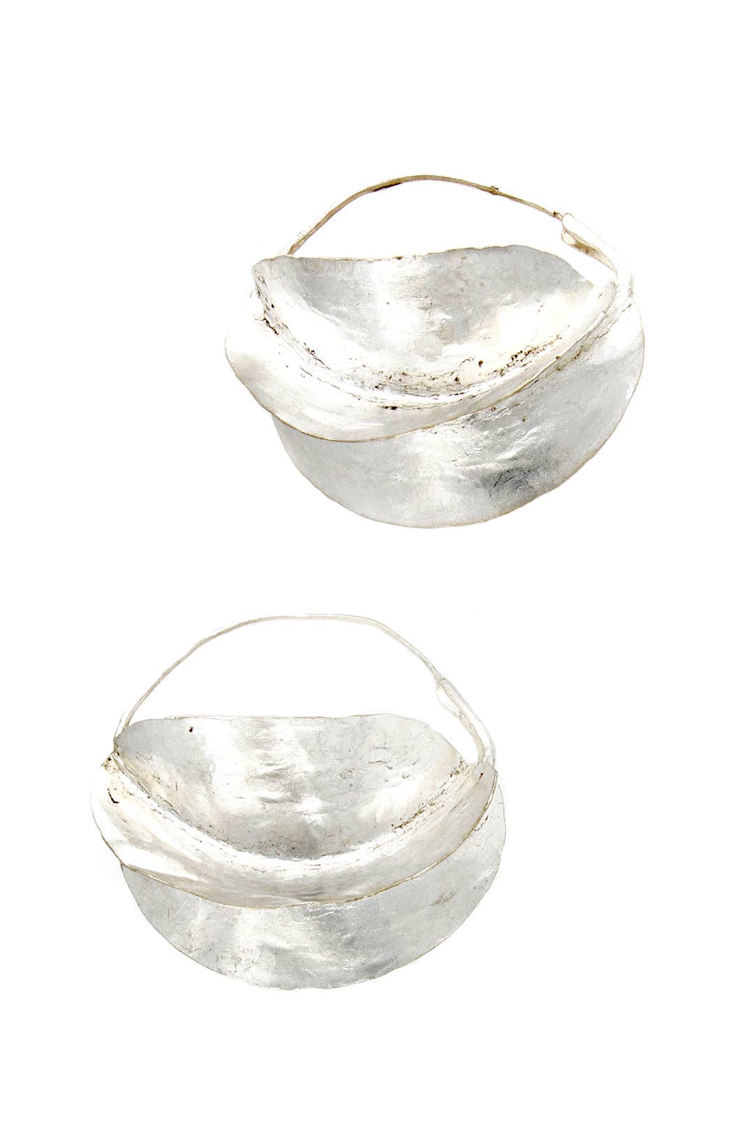 Fulani Sterling Silver Earrings: Medium