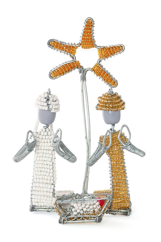 Holy Family Beaded Nativity from Kenya