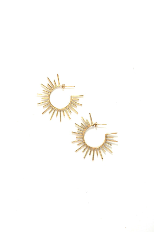 Sun Beam Hoops: Large