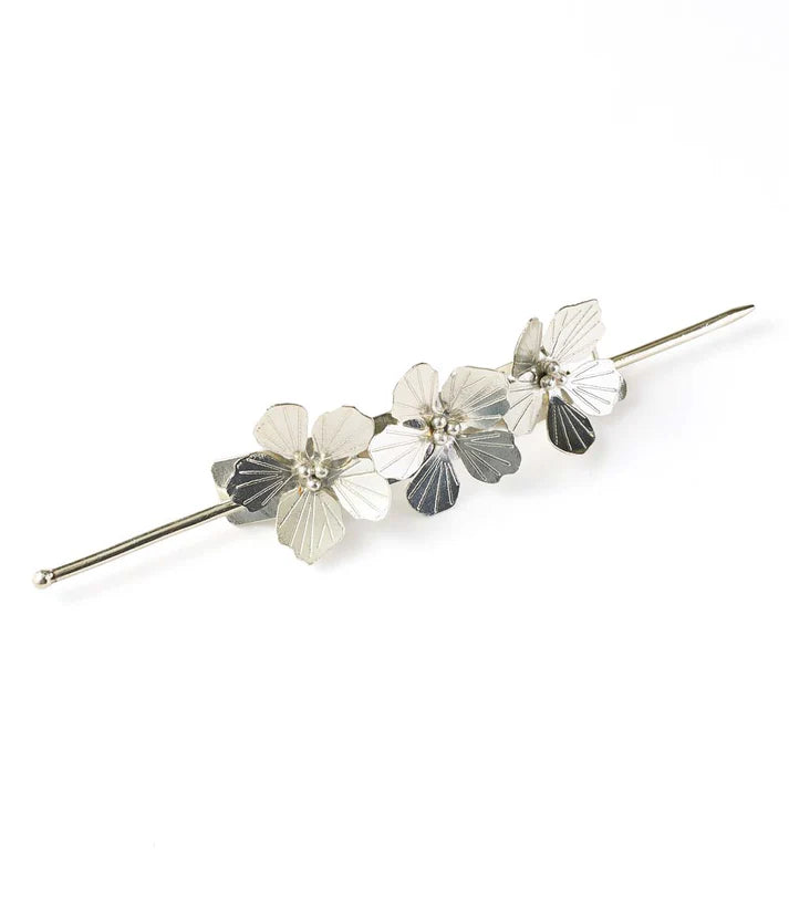Sayuri Flower Silver Hair Pin