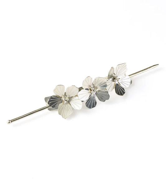 Sayuri Flower Silver Hair Pin