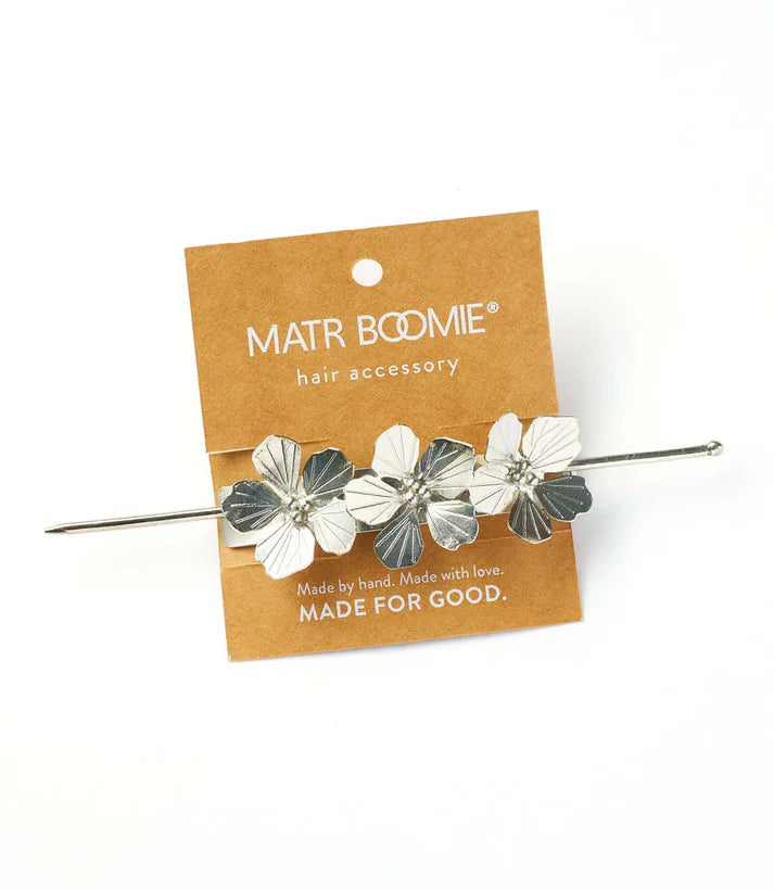 Sayuri Flower Silver Hair Pin