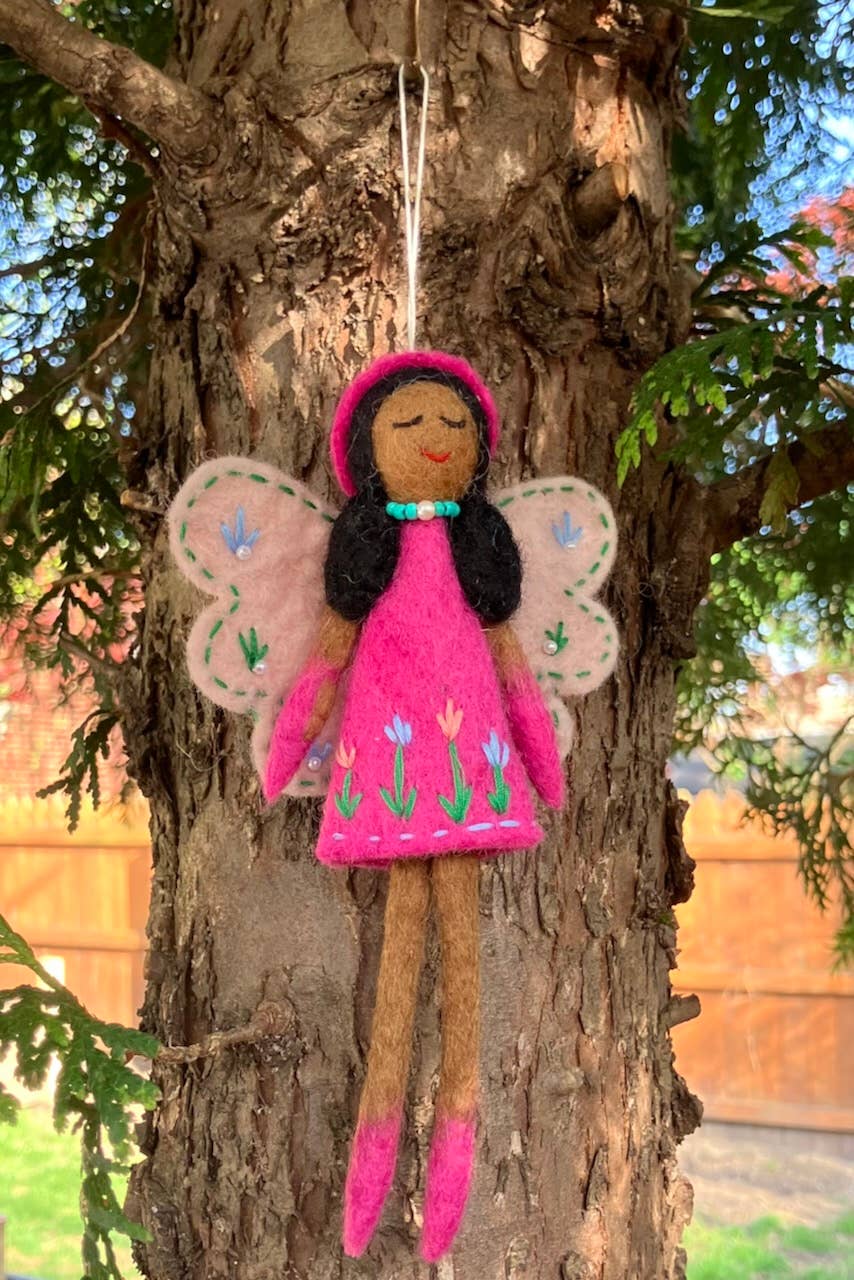Fern Fairy Felt Ornament: Flower
