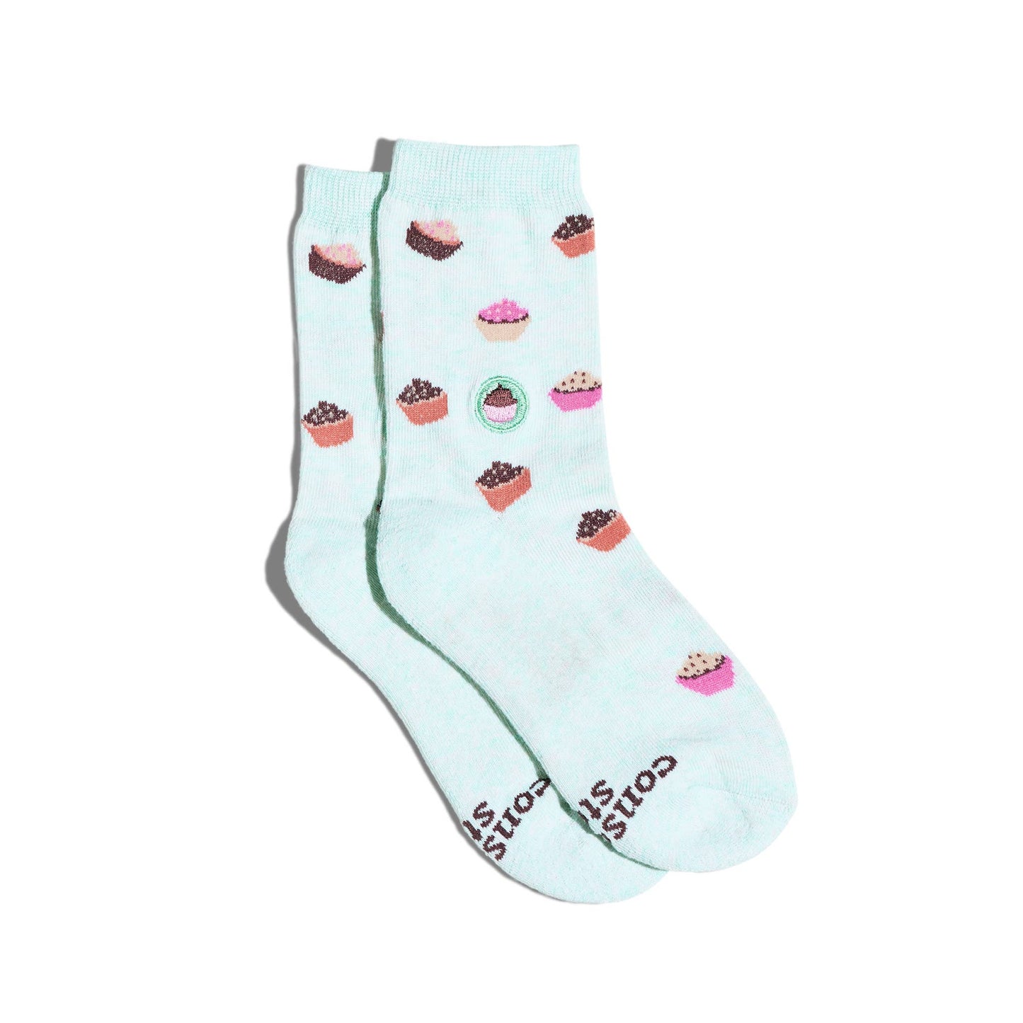 Kids Socks that Provide Meals (Blue Cupcakes): Youth