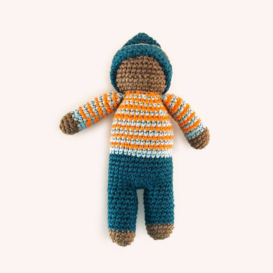 Organic Pixie Baby Doll: Khaki