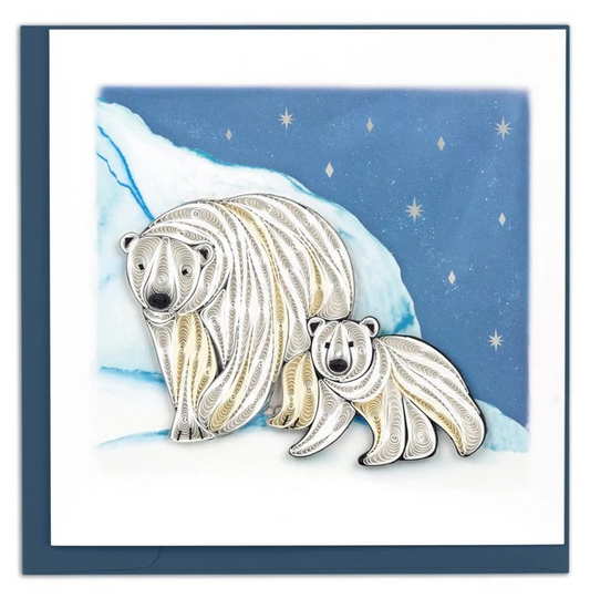 Quilling Cards - Polar Bears