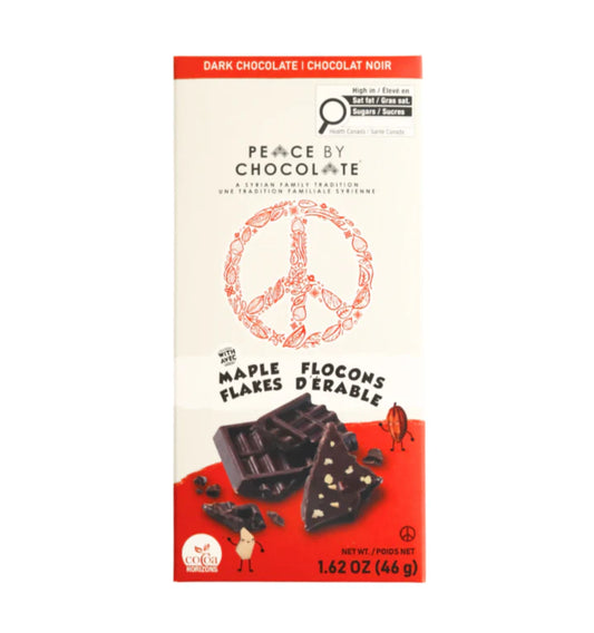 Dark Chocolate with Maple Flakes
