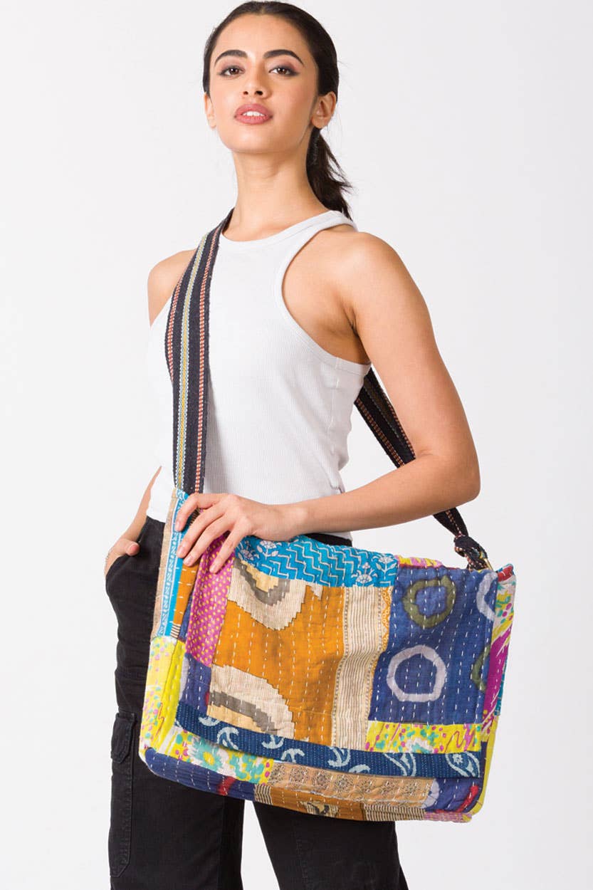 Kantha Messenger Bags