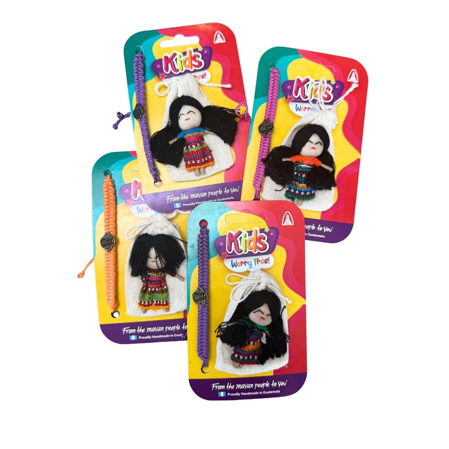 Guatemalan Worry Doll with Bracelet