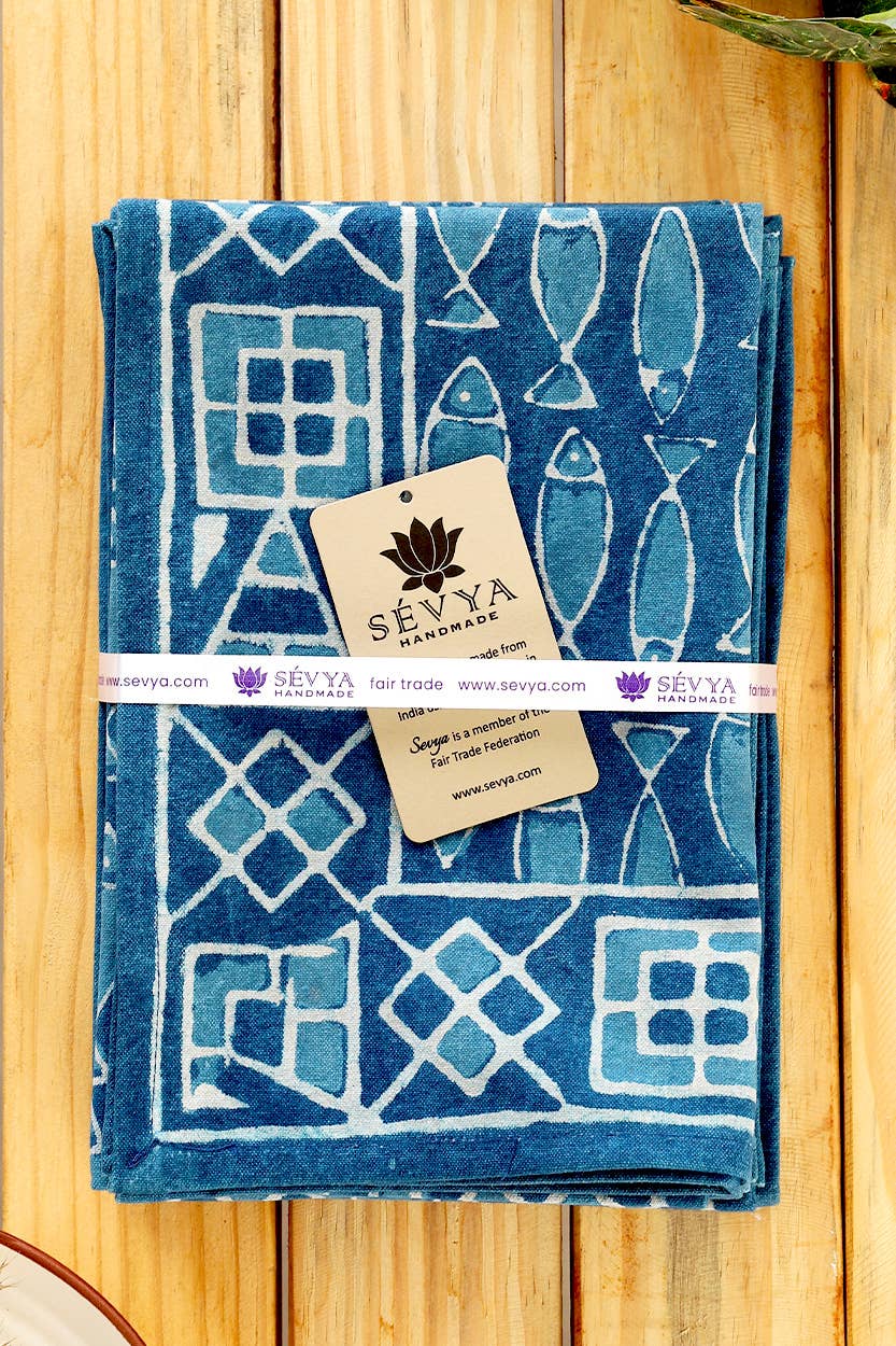Indigo Fish Placemat