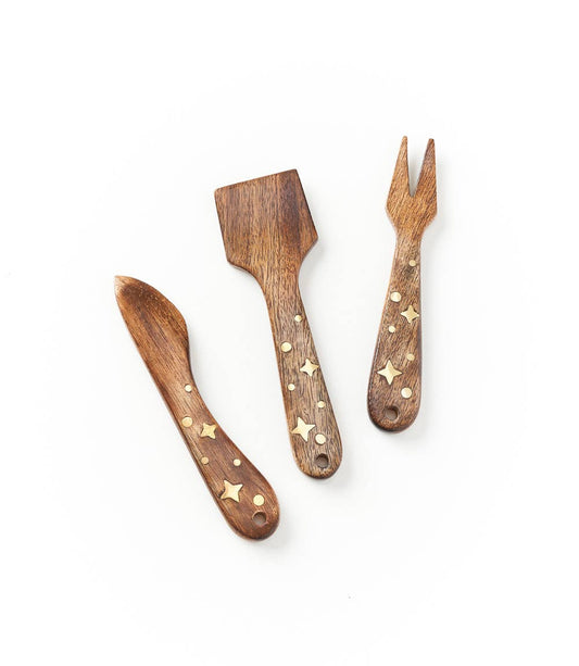 Nakshatra Cheese Knife Set (3 pc)