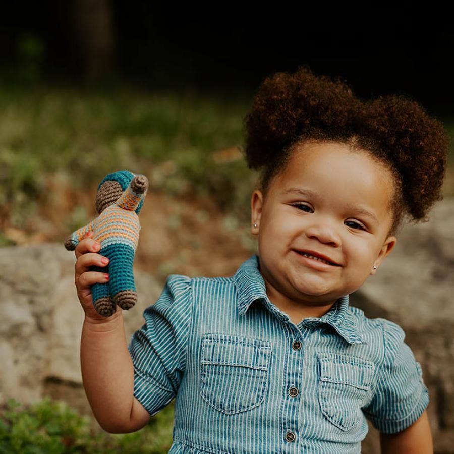 Organic Pixie Baby Doll: Khaki