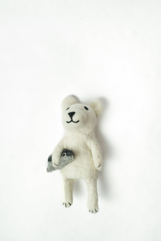 Polar Bear Finger Puppet