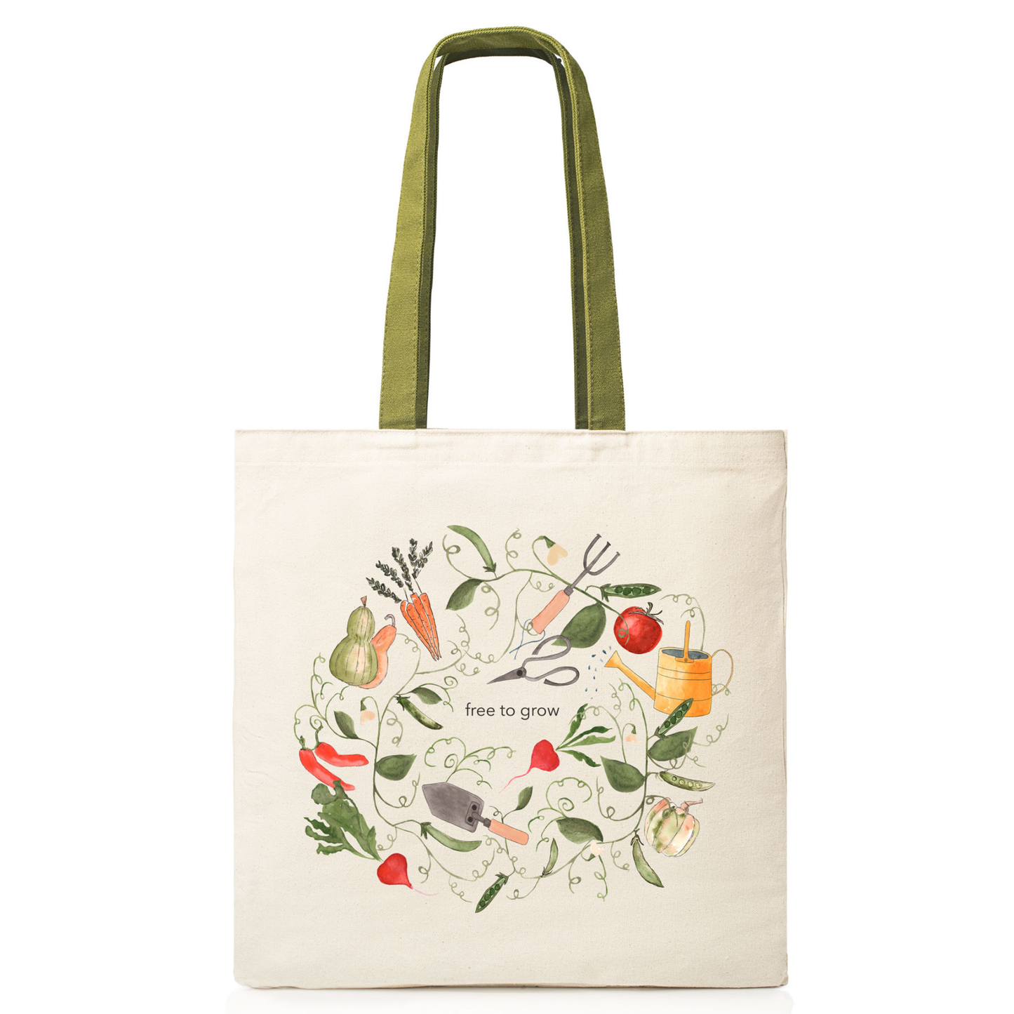 Free to Grow (Gardening Edition) Tote: Beige