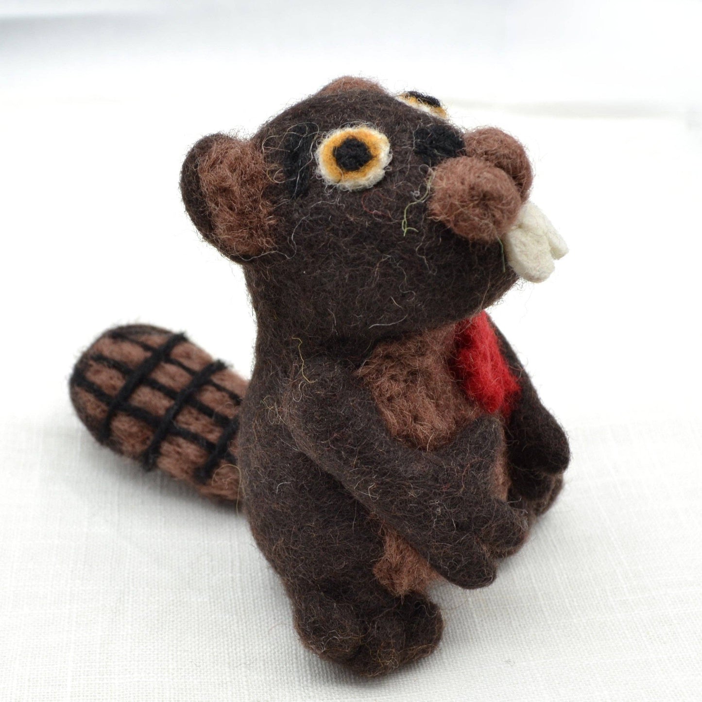 Canuck Beaver Felt Ornament -- small