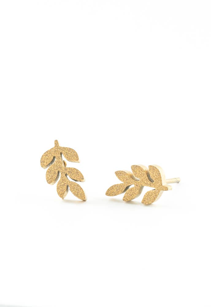 Frosted Rowen Stud Earrings