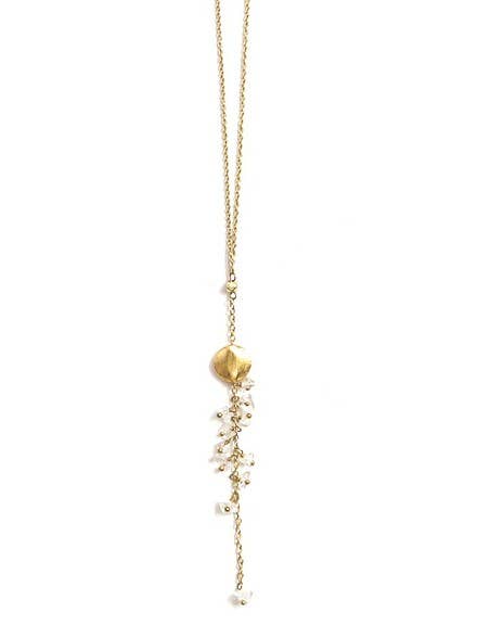 Delicate Dangle Crystal Stone Necklace