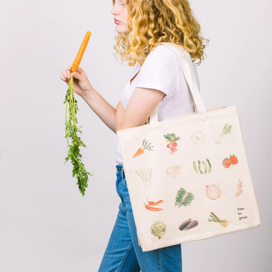 Free To Grow (Veggies) Tote Bag