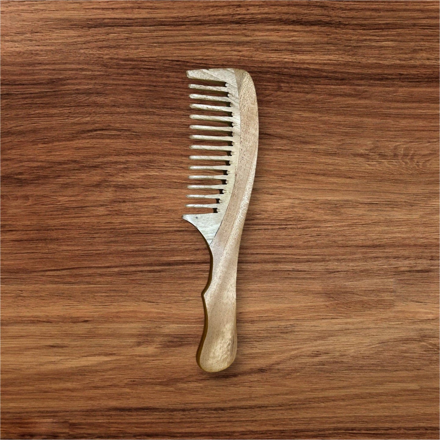 Neem Wood Comb With Handle