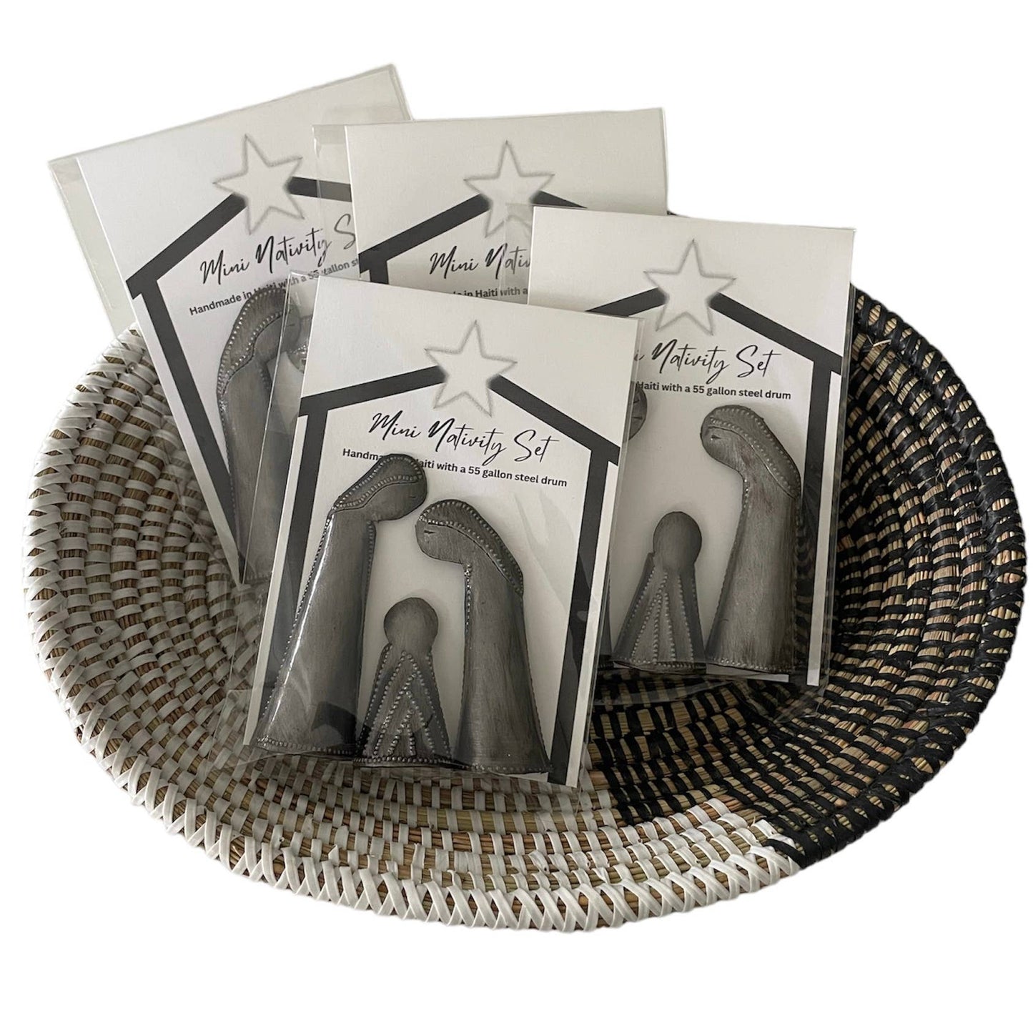 Haiti | 3 pc Mini Nativity | Stand Up