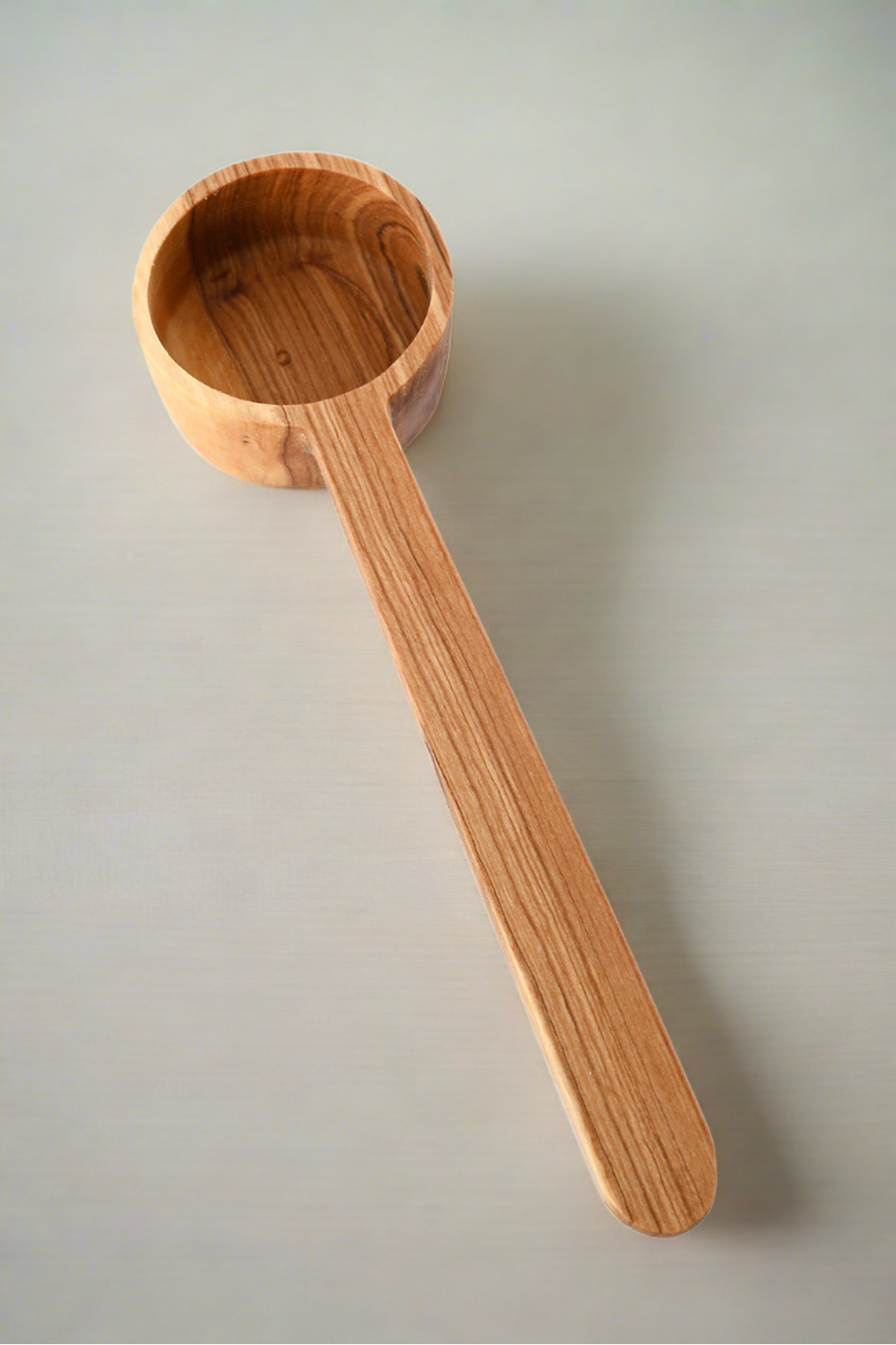 Olive Wood Flat Bottom Scoop