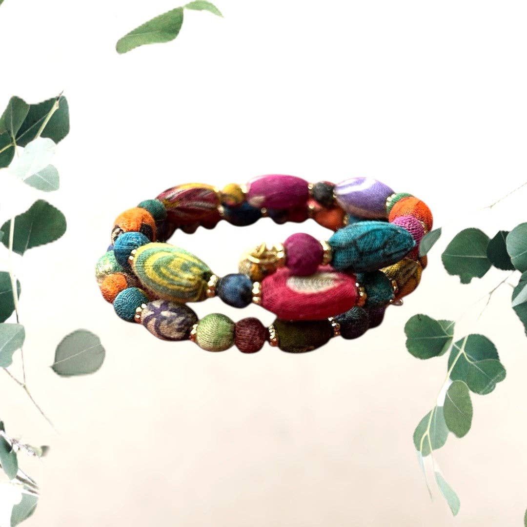 Fabric Flair Coil Bracelet