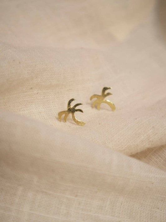 Palm Tree Stud Earrings
