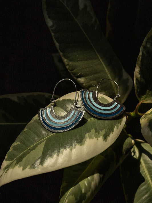 Petite Rainbow Earrings Sky