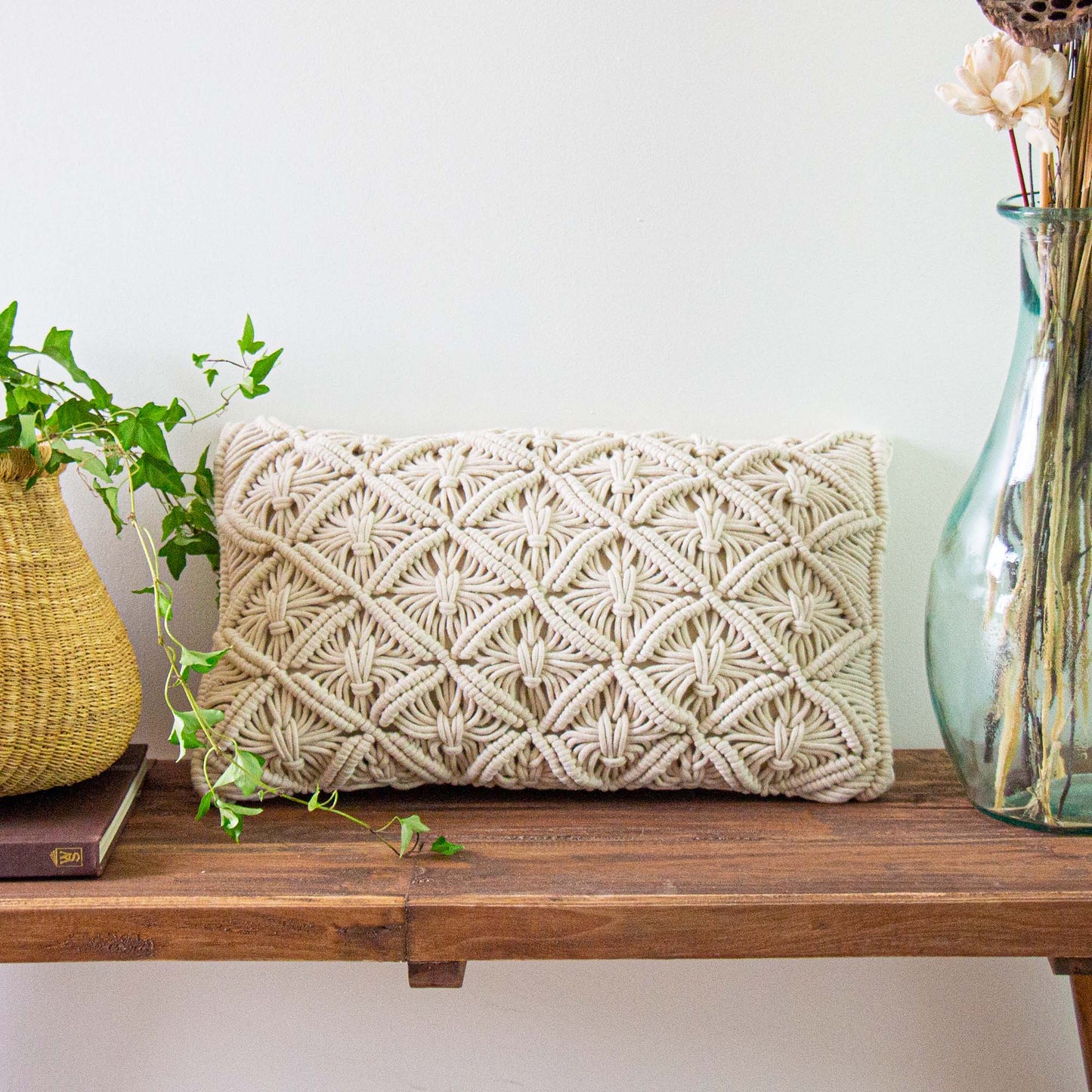 Macrame Pillow Rectangular