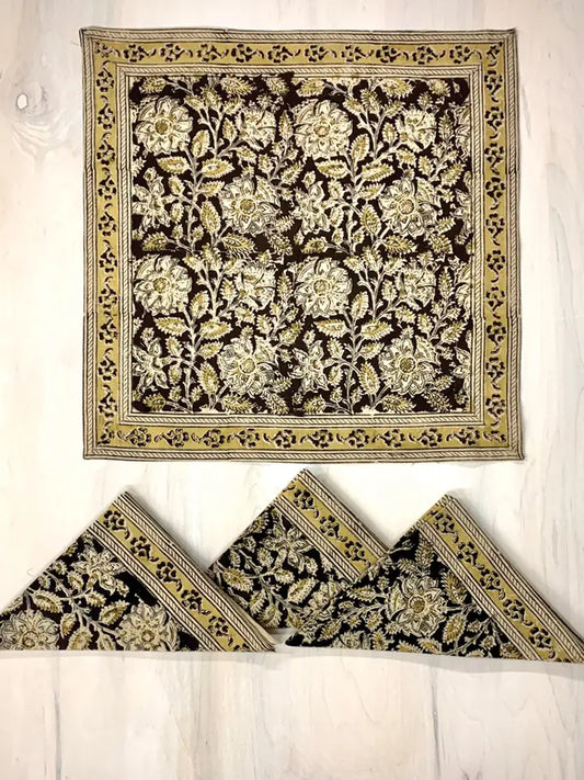Black Kalamkari Napkin