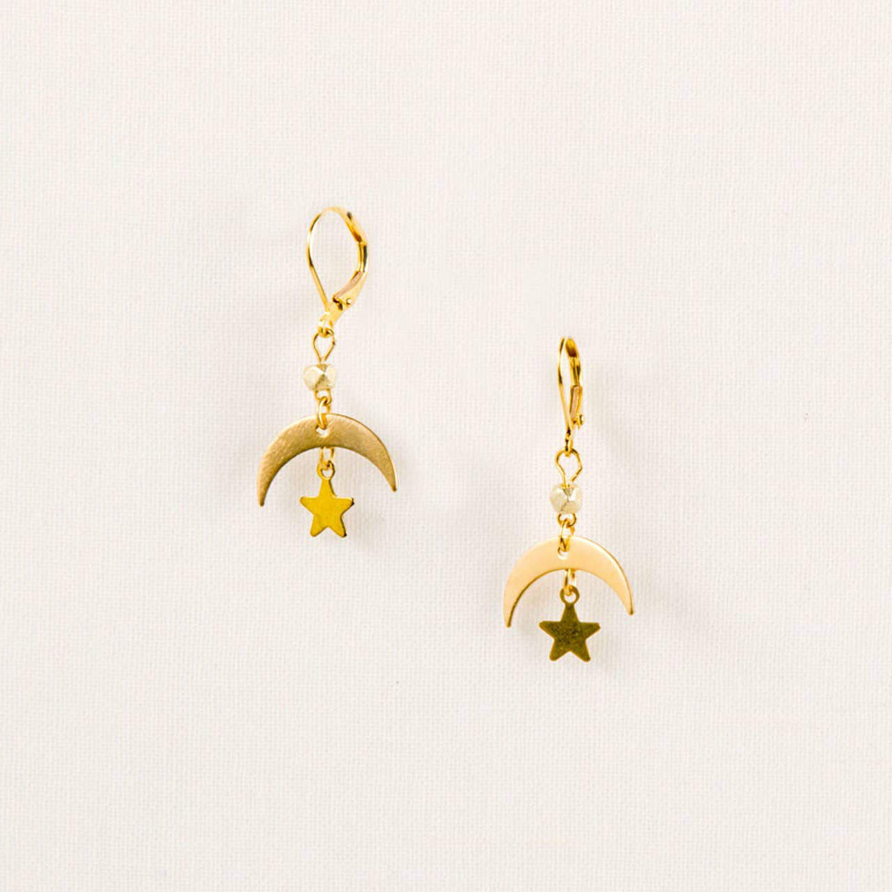 Moon and Star Earring: Sliver
