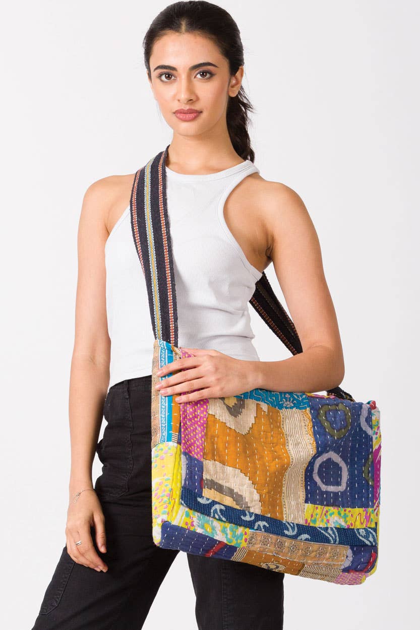 Kantha Messenger Bags