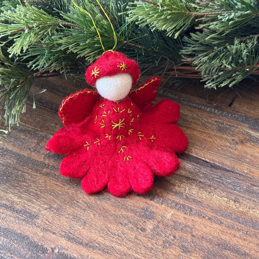 Red Angel Ornament