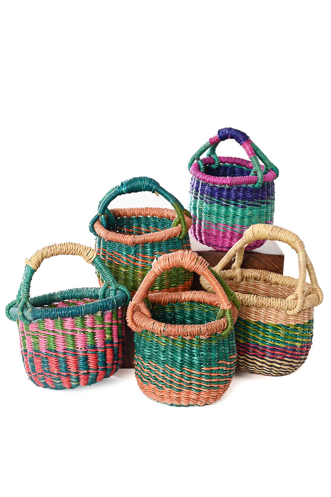 Assorted Teeny Tiny Bolga Baskets