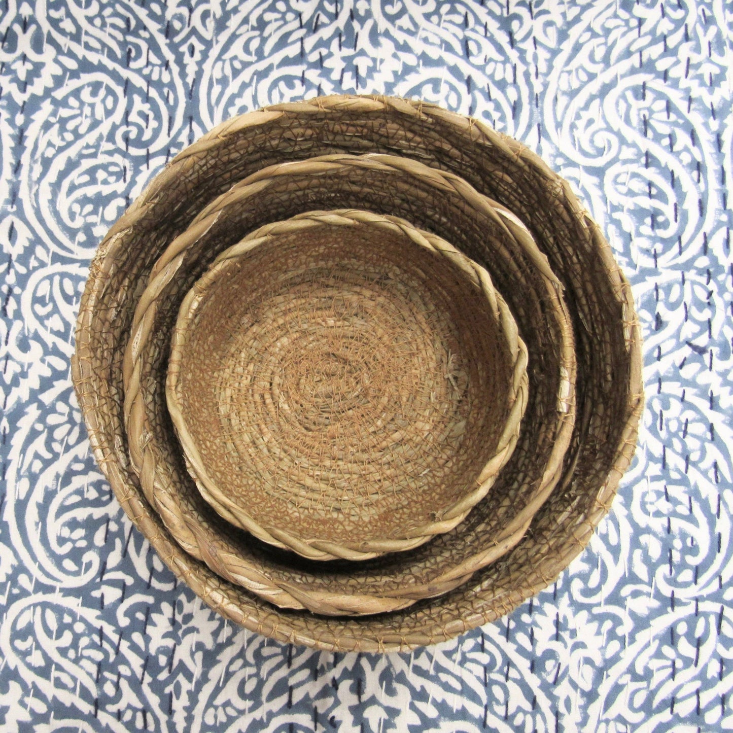 Hand-Stitched Hogla Basket