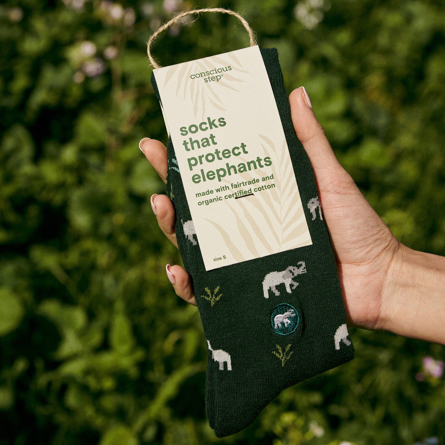 Socks that Protect Elephants (Green Elephants)