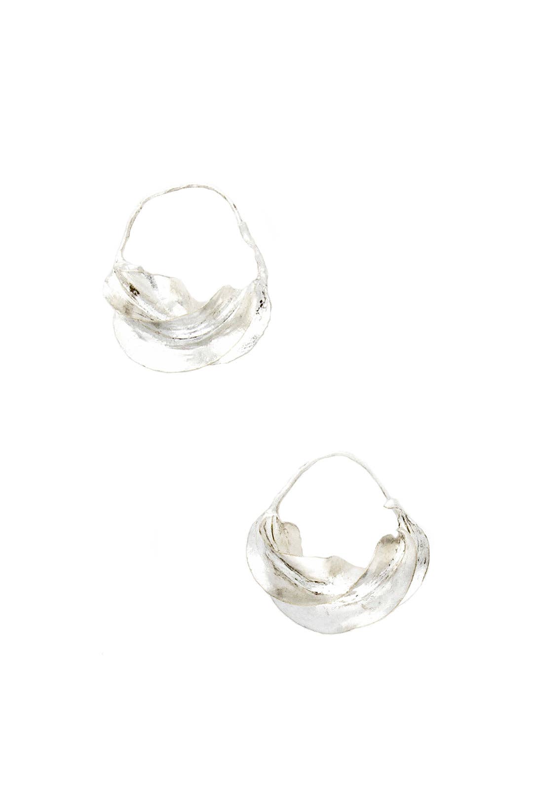 Fulani Sterling Silver Earrings: Medium