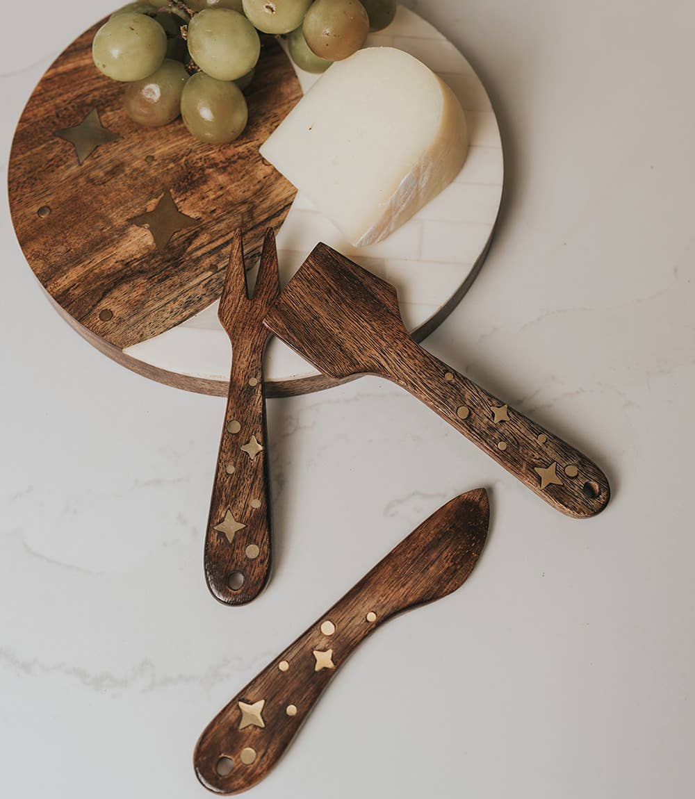 Nakshatra Cheese Knife Set (3 pc)