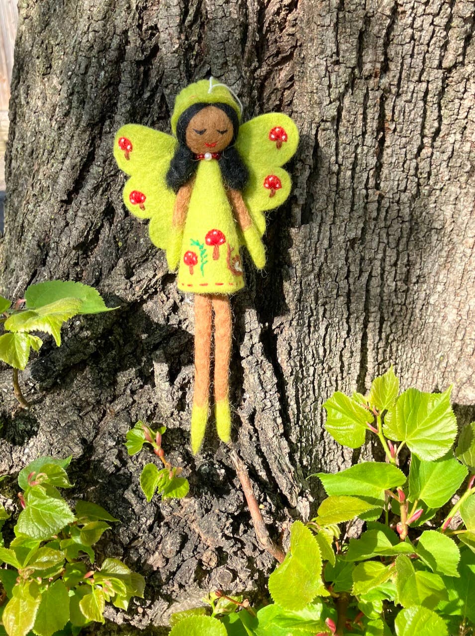 Fern Fairy Felt Ornament: Flower