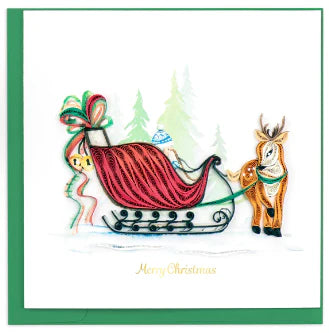 Sleigh Ride Quilling Card