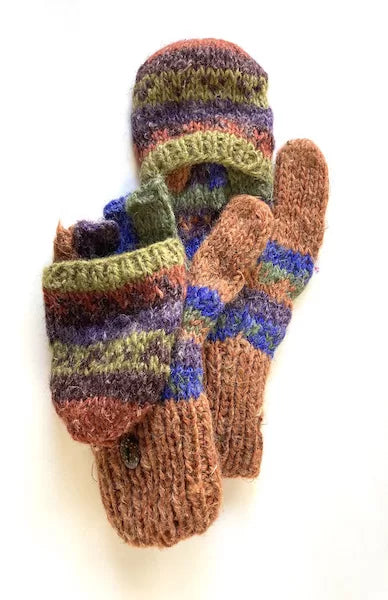 Knit Glitten Hemp Mitten