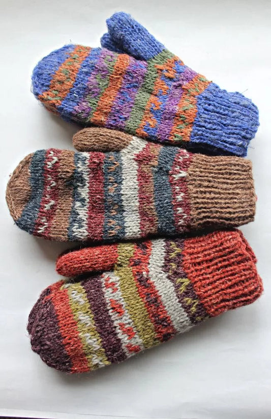 Knit Hemp Mitten